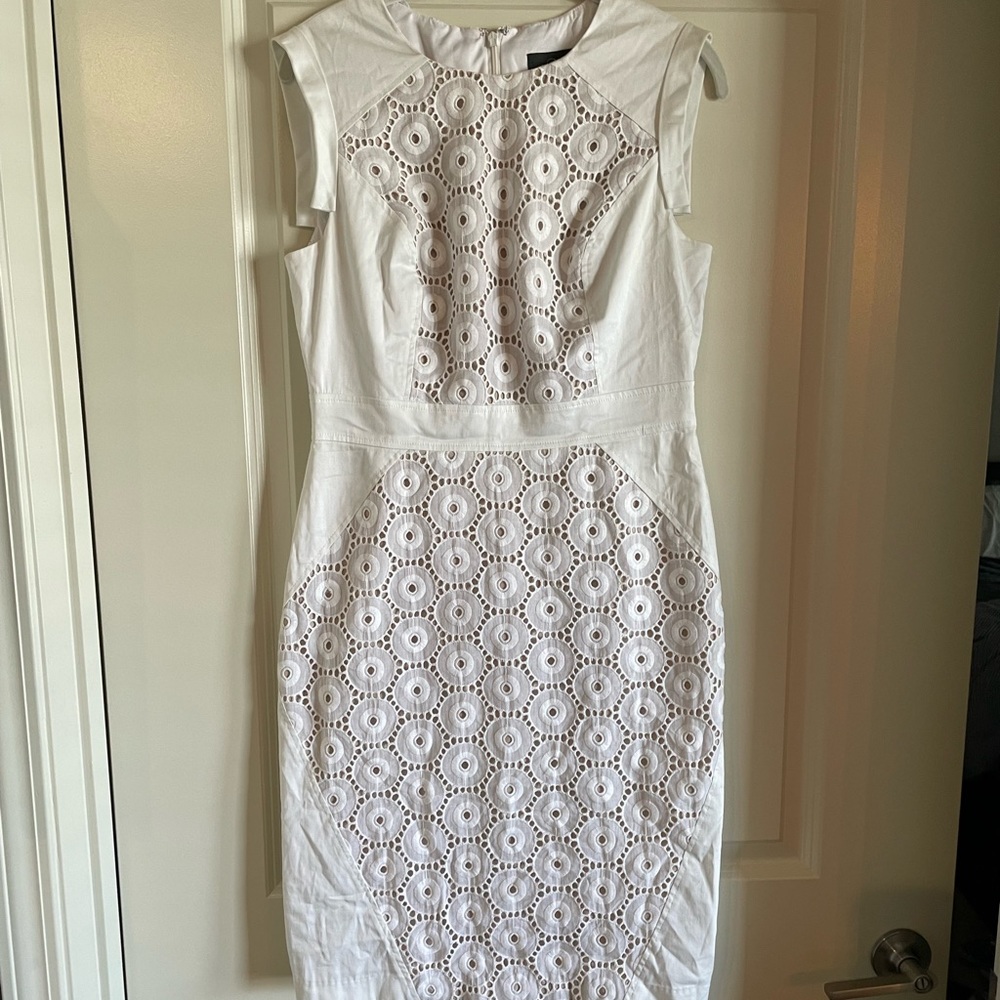 Adrianna Papell Gorgeous White Cocktail Dress